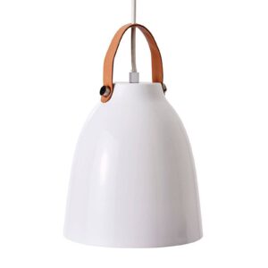 Svítidlo Dyberg Larsen bílá kov/kůže