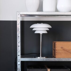 Svítidlo Dyberg Larsen opálová bílá/chrom kov/sklo