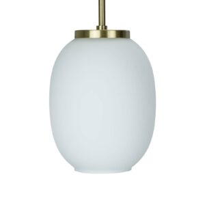 Svítidlo Dyberg Larsen opálově bílá/mosaz sklo