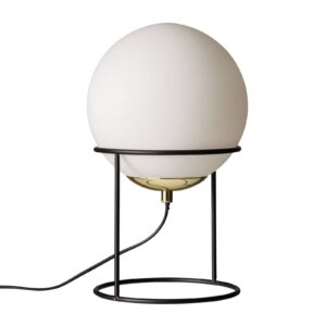 Svítidlo Dyberg Larsen opálová bílá/černá sklo/kov