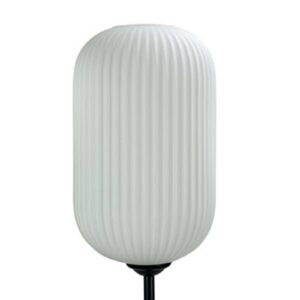 Svítidlo Dyberg Larsen opálová bílá/černá sklo/kov