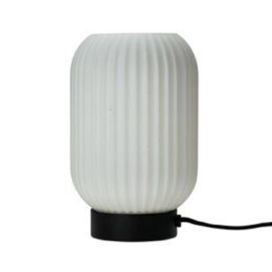 Svítidlo Dyberg Larsen opálová bílá/černá sklo/kov