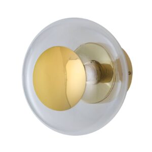 Svítidlo EBB & FLOW zlatá/čirá sklo/kov/plast