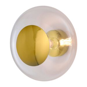 Svítidlo EBB & FLOW zlatá/čirá sklo/kov/plast