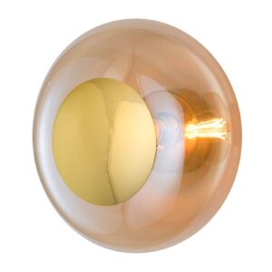 Svítidlo EBB & FLOW zlatá/zlatá kouřová sklo/kov/plast