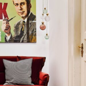 Svítidlo EBB & FLOW zlatá/čirá křišťálové sklo/kov/plast