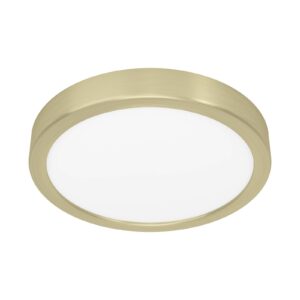 Svítidlo EGLO mosaz kartáčovaná/bílá satinovaná ocel/plast