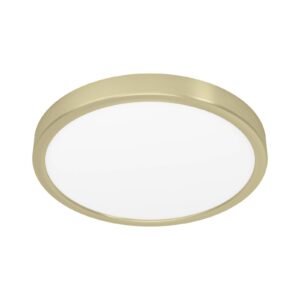 Svítidlo EGLO mosaz kartáčovaná/bílá satinovaná ocel/plast