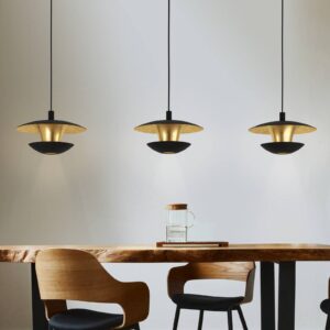 Svítidlo EGLO černá/zlatá ocel