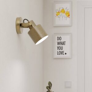 Svítidlo EGLO krémová-zlatá kartáčovaná ocel