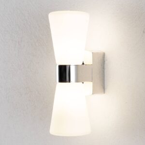 Svítidlo EGLO chrom/bílá satinovaná ocel/sklo