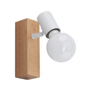 Svítidlo EGLO hnědá/bílá dřevo/ocel