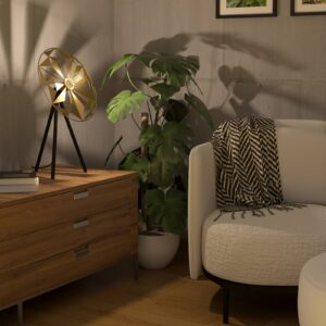 Svítidlo EGLO zlatá/černá ocel