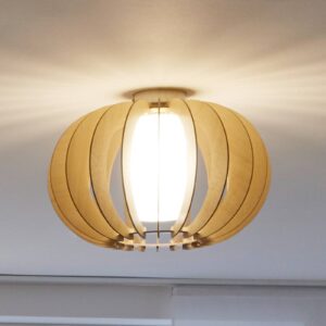 Svítidlo EGLO javor/satinovaná kov/dřevo/sklo