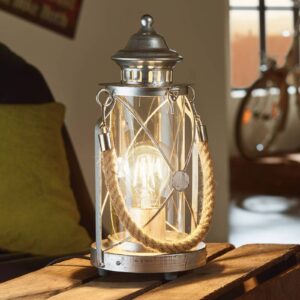 Svítidlo EGLO antická stříbrná/čirá ocel/sklo