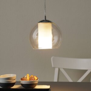 Svítidlo EGLO čirá/bílá/chrom sklo/kov