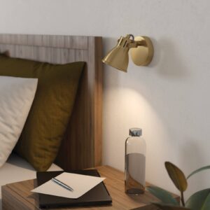 Svítidlo EGLO mosaz-zlatá kartáčovaná ocel