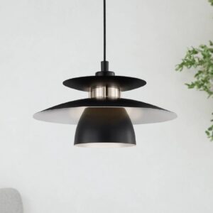 Svítidlo EGLO černá/niklová matná ocel