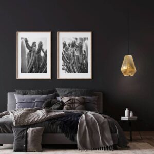 Svítidlo EGLO mosaz/černý ocel