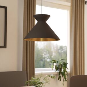 Svítidlo EGLO cappuccino/mosaz/černá ocel