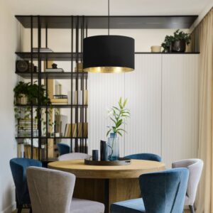 Svítidlo EGLO černá/zlatá ocel