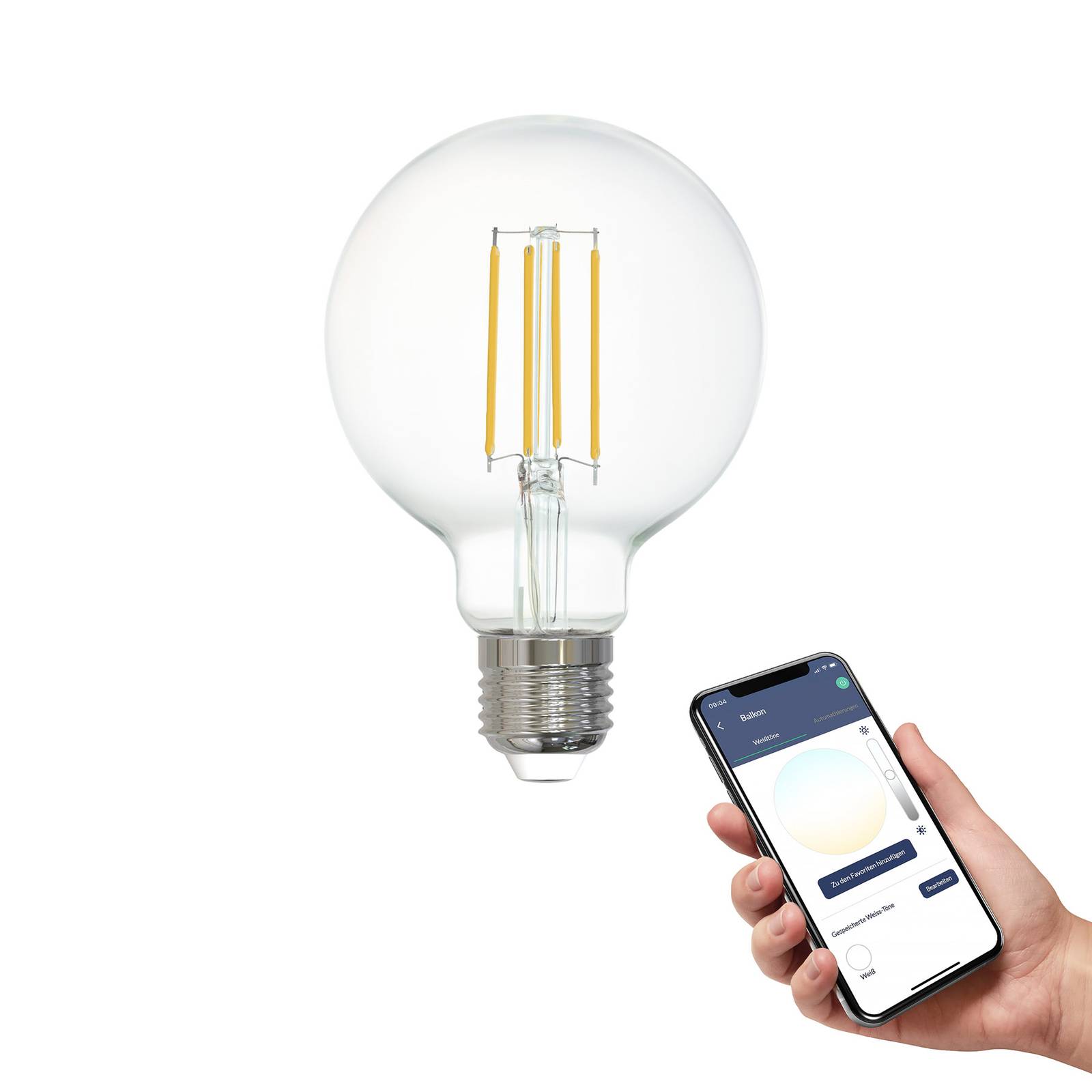 Svítidlo EGLO connect čirá sklo