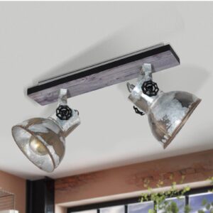 Svítidlo EGLO hnědá/zinková kov/dřevo