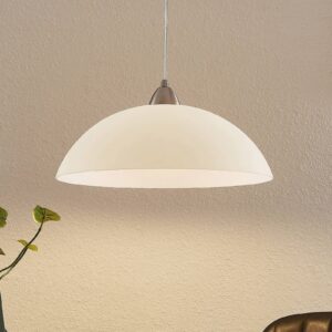 Svítidlo ELC bílý/nikl matný sklo/železo