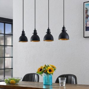 Svítidlo ELC černá/zlatá železo