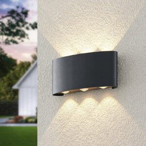 Svítidlo ELC antracit (RAL 7016) hliníkový odlitek/sklo