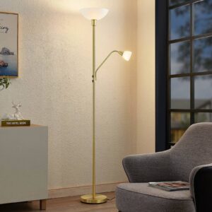 Svítidlo ELC mosaz matná/ledově bílá železo/polykarbonát