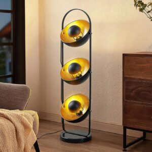 Svítidlo ELC černá/zlatá železo