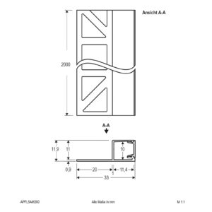 Svítidlo EVN hliník eloxovaný/opál hliník/polykarbonát