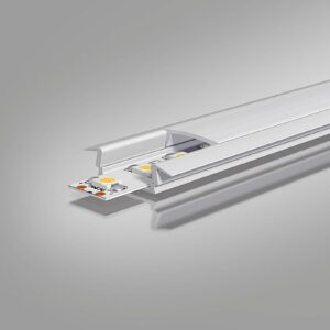 Svítidlo EVN hliník eloxovaný/opál hliník/polykarbonát