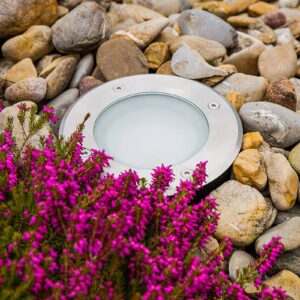 Svítidlo EVN nerez/transparentní hliník/nerezová ocel V2A/sklo