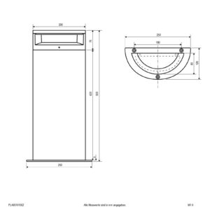 Svítidlo EVN antracit hliník s práškovým lakem