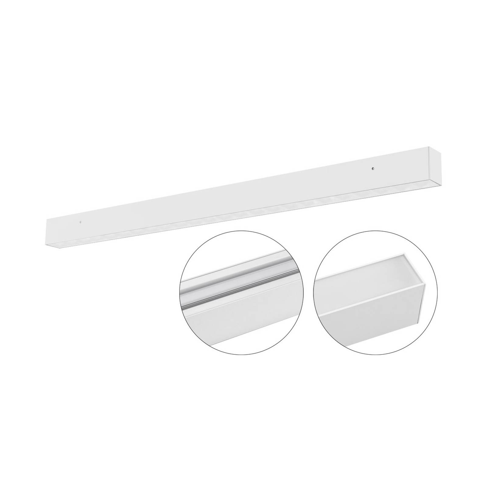 Svítidlo EVN bílá hliník/sklo