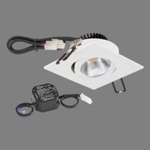 Svítidlo EVN bílá hliník práškovaný/sklo