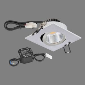 Svítidlo EVN chrom hliník práškovaný/sklo