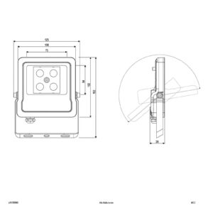 Svítidlo EVN černý/transparentní hliník/sklo/nerezová ocel