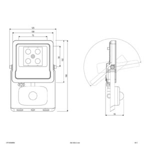 Svítidlo EVN černý/transparentní hliník/sklo/nerezová ocel