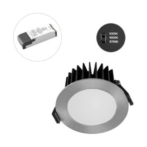 Svítidlo EVN chrom satinovaný hliník/plast