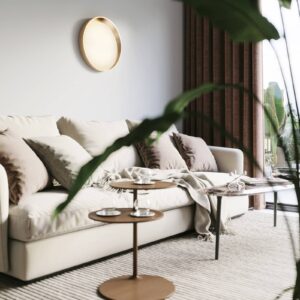 Svítidlo Eco-Light zlatý/bílý hliník/polykarbonát