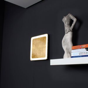 Svítidlo Eco-Light zlatý/bílý hliník