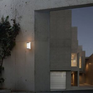 Svítidlo Eco-Light nerez/bílá satinovaná kov/plast