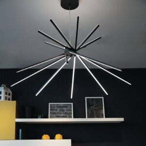 Svítidlo Eco-Light černá/čirá hliník/plast