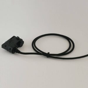 Svítidlo Eco-Light chrom/černý kov/textil