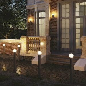 Svítidlo Eco-Light matná černá/bílá hliníkový odlitek/plast odolný proti povětrnostním vlivům