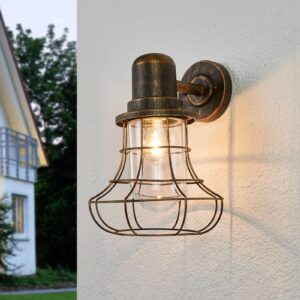 Svítidlo Eco-Light hnědozlatá/čirá hliník/sklo