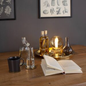 Svítidlo Eco-Light mosaz matná/šampaňská kov/sklo